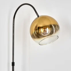 Koyoto Lampadaire Chrome, Noir, 1 lumière