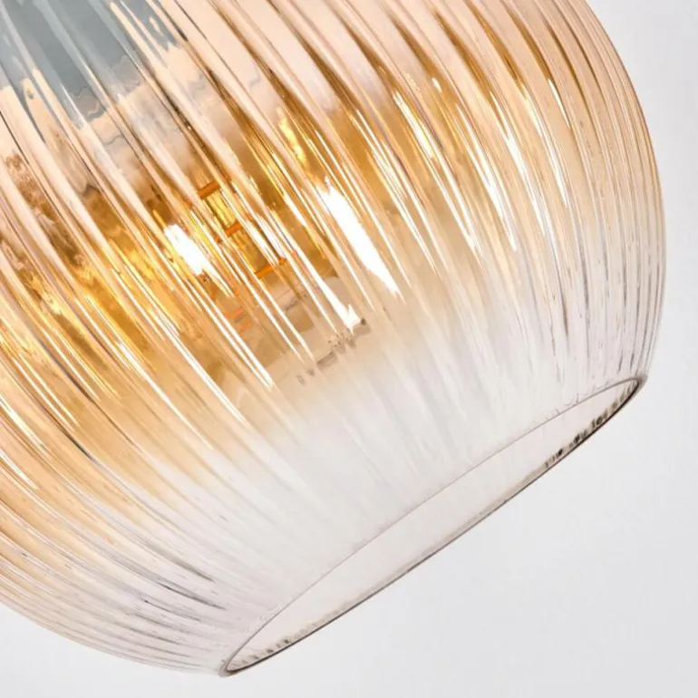 Koyoto Lampadaire Chrome, Noir, 1 lumière