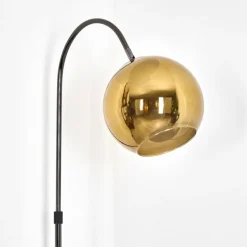 Koyoto Lampadaire Chrome, Noir, 1 lumière