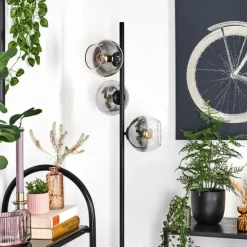 Koyoto Lampadaire Clair, Fumé, 3 lumières