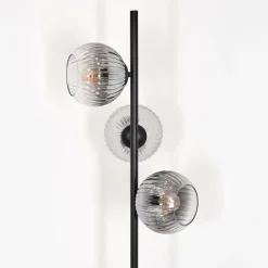 Koyoto Lampadaire Clair, Fumé, 3 lumières