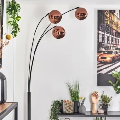 Koyoto Lampadaire Noir, 3 lumières