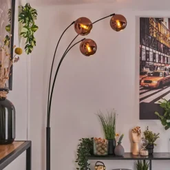 Koyoto Lampadaire Noir, 3 lumières