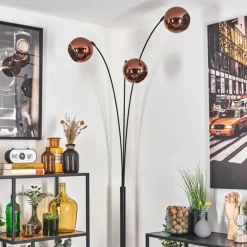 Koyoto Lampadaire Noir, 3 lumières
