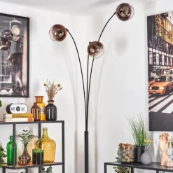 Koyoto Lampadaire Noir, 3 lumières