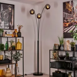 Koyoto Lampadaire Noir, 3 lumières