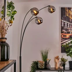 Koyoto Lampadaire Noir, 3 lumières