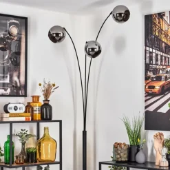 Koyoto Lampadaire Noir, 3 lumières