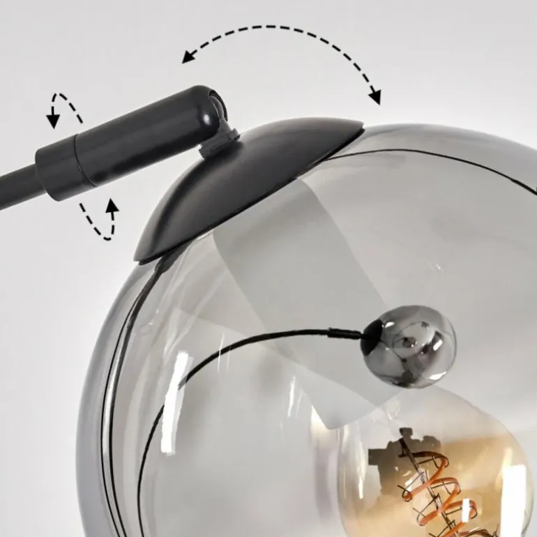 Koyoto Lampadaire Noir, 3 lumières