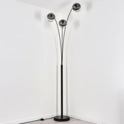 Koyoto Lampadaire Noir, 3 lumières