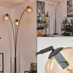 Koyoto Lampadaire Noir, 3 lumières