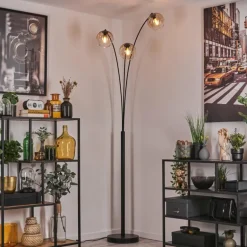 Koyoto Lampadaire Noir, 3 lumières