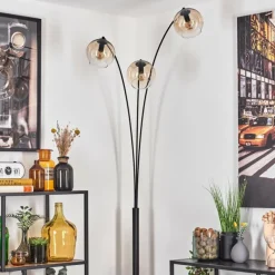 Koyoto Lampadaire Noir, 3 lumières
