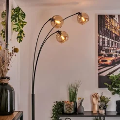 Koyoto Lampadaire Noir, 3 lumières