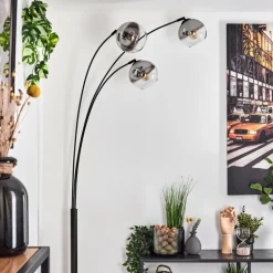 Koyoto Lampadaire Noir, 3 lumières