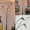 Koyoto Lampadaire Noir, 3 lumières