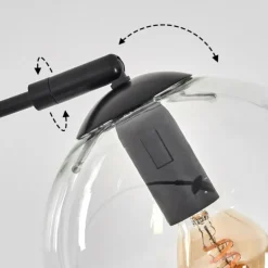Koyoto Lampadaire Noir, 3 lumières
