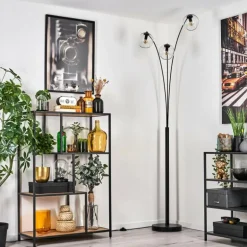 Koyoto Lampadaire Noir, 3 lumières