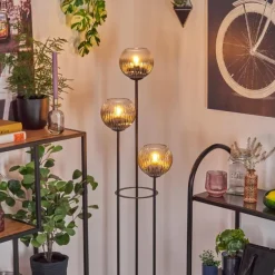 Koyoto Lampadaire Noir, 3 lumières