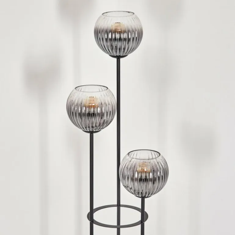 Koyoto Lampadaire Noir, 3 lumières