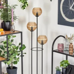 Koyoto Lampadaire Noir, 3 lumières
