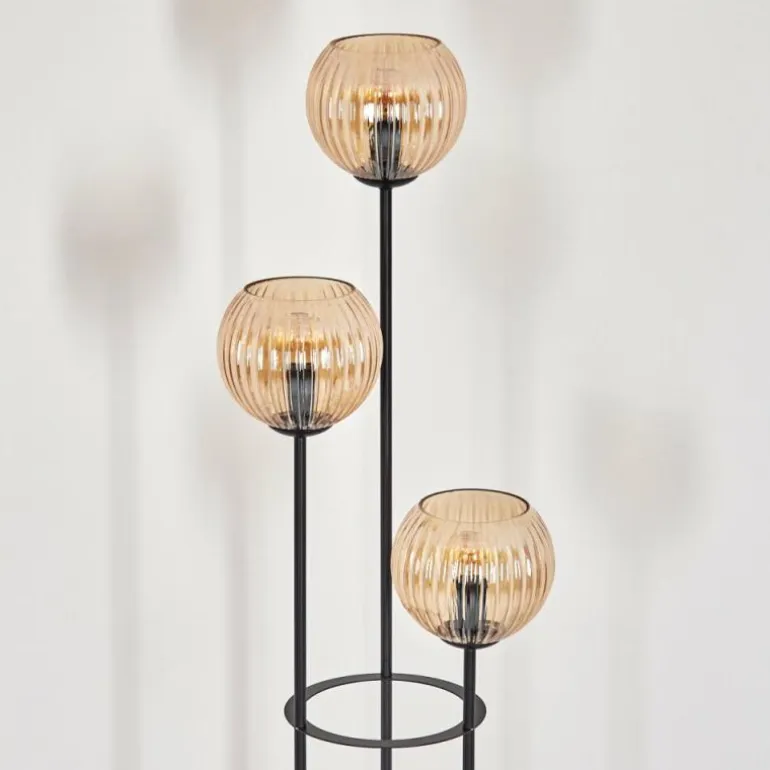 Koyoto Lampadaire Noir, 3 lumières
