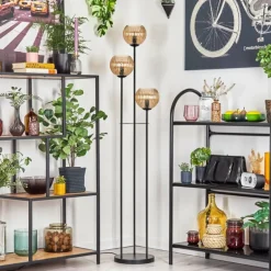 Koyoto Lampadaire Noir, 3 lumières