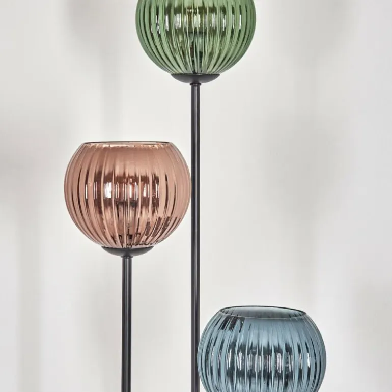 Koyoto Lampadaire Noir, 3 lumières