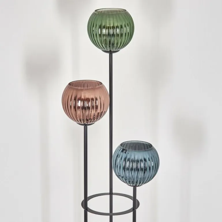 Koyoto Lampadaire Noir, 3 lumières
