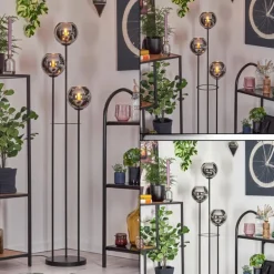Koyoto Lampadaire Noir, 3 lumières