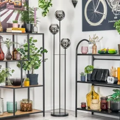 Koyoto Lampadaire Noir, 3 lumières