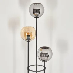 Koyoto Lampadaire Noir, 3 lumières