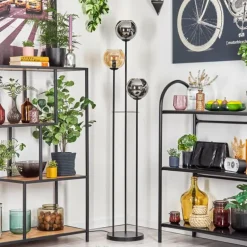 Koyoto Lampadaire Noir, 3 lumières