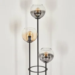 Koyoto Lampadaire Noir, 3 lumières