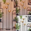 Koyoto Lampadaire Noir, 3 lumières
