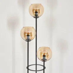 Koyoto Lampadaire Noir, 3 lumières