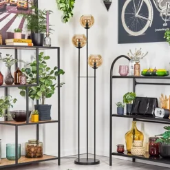 Koyoto Lampadaire Noir, 3 lumières