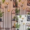 Koyoto Lampadaire Noir, 3 lumières