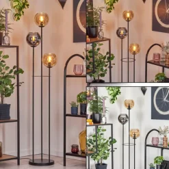 Koyoto Lampadaire Noir, 3 lumières