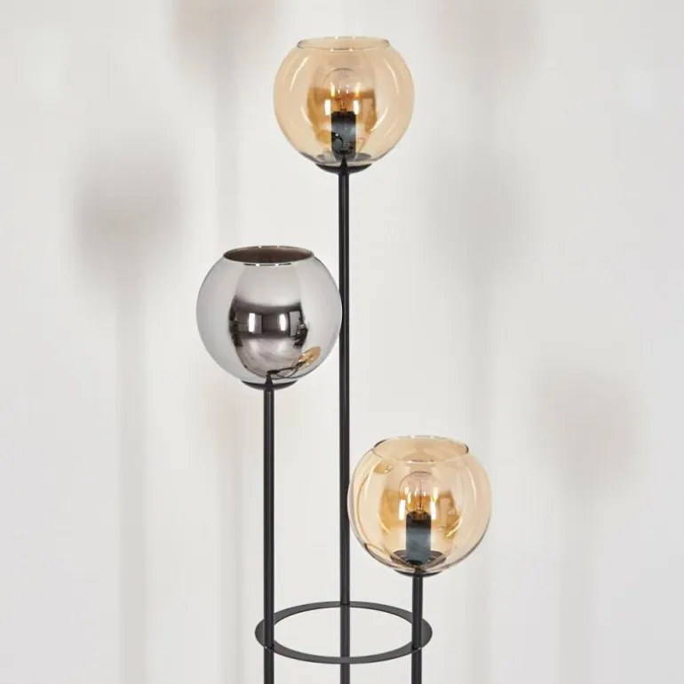 Koyoto Lampadaire Noir, 3 lumières