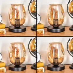 Koyoto Lampe à poser 15 cm Ambre, 1 lumière
