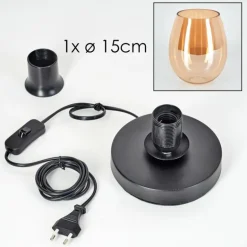 Koyoto Lampe à poser 15 cm Ambre, 1 lumière