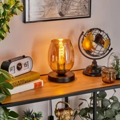 Koyoto Lampe à poser 15 cm Ambre, 1 lumière