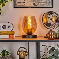 Koyoto Lampe à poser 15 cm Ambre, 1 lumière