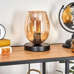 Koyoto Lampe à poser 15 cm Ambre, 1 lumière