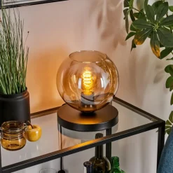Koyoto Lampe à poser 20 cm Ambre, 1 lumière