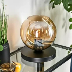 Koyoto Lampe à poser 20 cm Ambre, 1 lumière