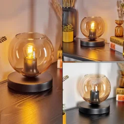 Koyoto Lampe à poser 15 cm Ambre, 1 lumière