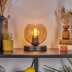 Koyoto Lampe à poser 15 cm Ambre, 1 lumière