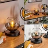 Koyoto Lampe à poser 15 cm Clair, Fumé, 1 lumière